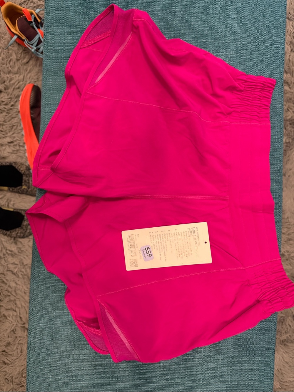 Lululemon hotty hot shorts - pink flare
